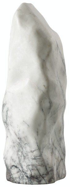 Marmor-Monolith poliert Weiß mit Adern