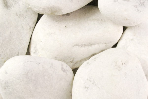 Marmorzierkiesel Carrara-Weiß