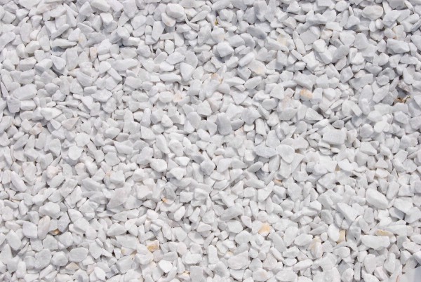 Marmorsplitt Carrara-Weiß
